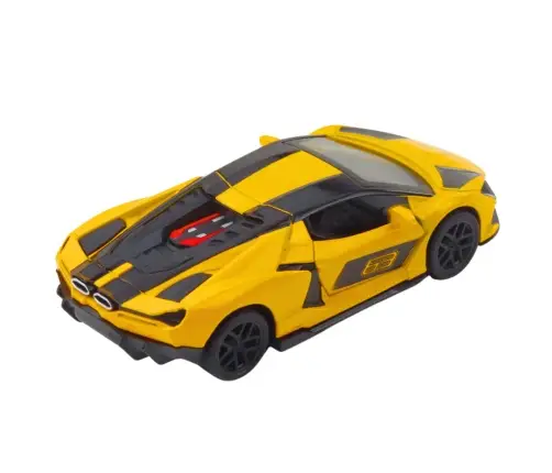 Racing Car Sports Metal Drive Opening Doors Yellow 1:32