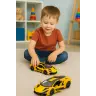 Racing Car Sports Metal Drive Opening Doors Yellow 1:32