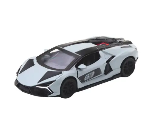 Sports Car Metal Race Drive Opening Doors Gray 1:32