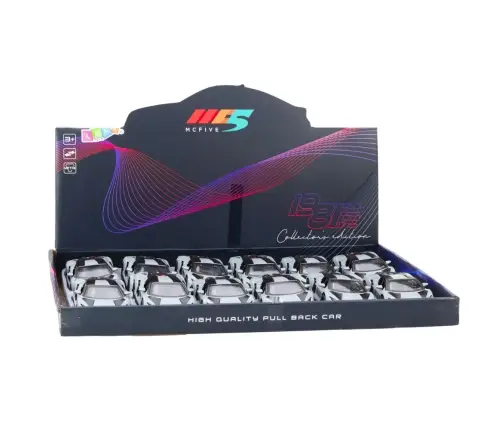 Sports Car Metal Race Drive Opening Doors Gray 1:32