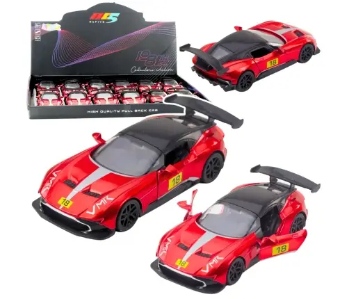 Sports Car Metal Race Drive Opening Doors Red 1:32