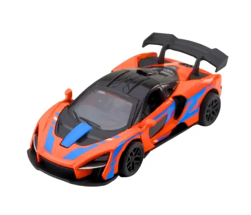 Sports Car Metal Drive Opening Doors Orange 1:32