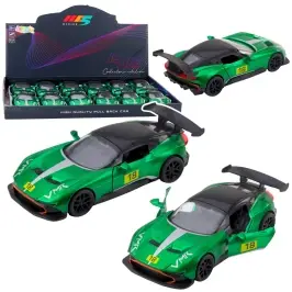 Sports Car Metal Race Drive Opening Doors Green 1:32