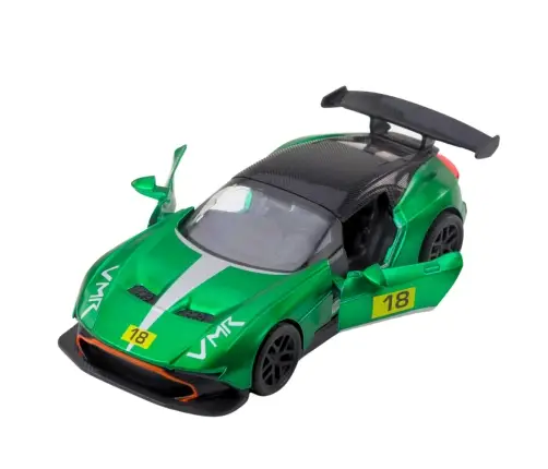 Sports Car Metal Race Drive Opening Doors Green 1:32