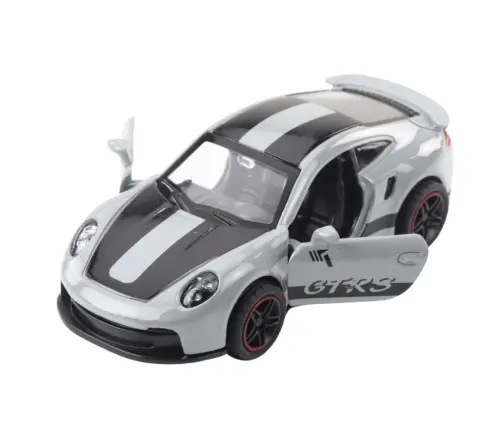 Metal Race Car with Opening Doors, Gray GTRS 1:43