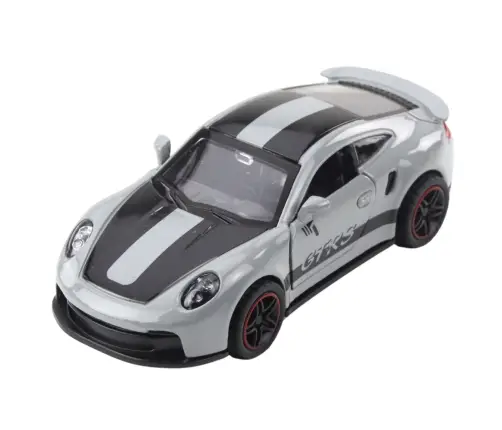 Metal Race Car with Opening Doors, Gray GTRS 1:43