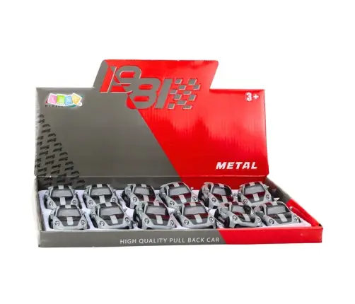 Metal Race Car with Opening Doors, Gray GTRS 1:43