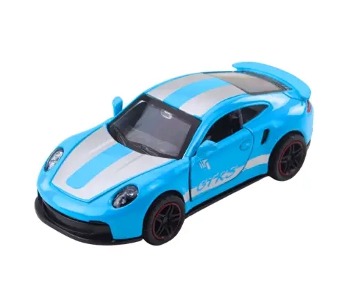 Metal Race Car with Opening Doors Blue GTRS 1:43