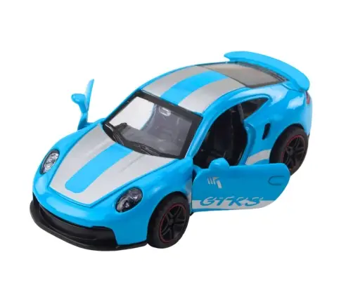 Metal Race Car with Opening Doors Blue GTRS 1:43