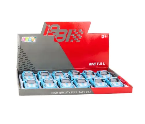 Metal Race Car with Opening Doors Blue GTRS 1:43