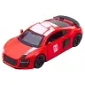 Sports Car Metal Pull Back Lights Sounds Red 1:43
