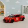 Sports Car Metal Pull Back Lights Sounds Red 1:43