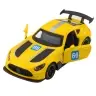 Race Car Metal Drive Opening Doors Yellow 1:43