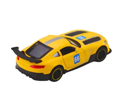 Race Car Metal Drive Opening Doors Yellow 1:43