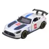 Metal Race Car with Opening Doors, Silver, 1:43