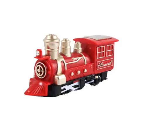 Classic Mini Train Battery Operated Locomotive Wagons With Tracks 13 pcs.