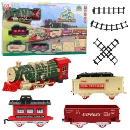 Electric Train Classic Train Lights Sounds Smoke 24 pcs.