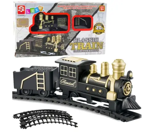 Classic Train Locomotive Freight Wagon Tracks 53 x 48.5 cm