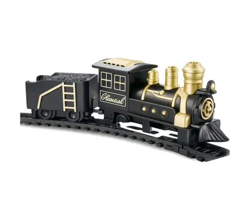 Classic Train Locomotive Freight Wagon Tracks 53 x 48.5 cm