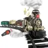 Electric Train Classic RC Train Lights Sounds Smoke 206 cm 24 pcs.