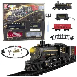 Electric Train Train Locomotive Wagons Tracks Lights Sounds