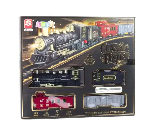 Electric Train Train Locomotive Wagons Tracks Lights Sounds