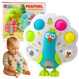 Pop-It Paw Sensory Toy Rotating Balls Colorful Sound