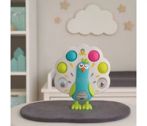 Pop-It Paw Sensory Toy Rotating Balls Colorful Sound