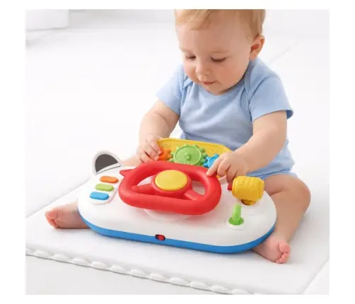 Driving Simulator for Toddlers Interactive Steering Wheel Lights Sounds