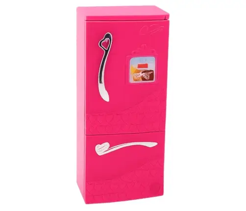 Doll Kitchen Set Fridge Oven Accessories Pink