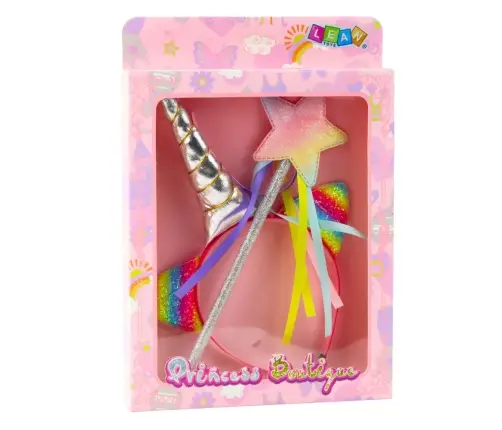 Unicorn Horn Ears Wand Hairband Set