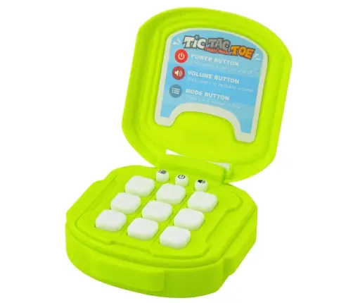 Tic Tac Toe Electronic Game 9 Modes Green