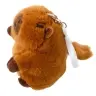 Plush Capybara with a Wiggle Tail Keychain 9 x 8 cm