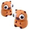 Capybara Anti-Stress Squishy with Bubble Pop-Up Eyes Brown 8.5 cm