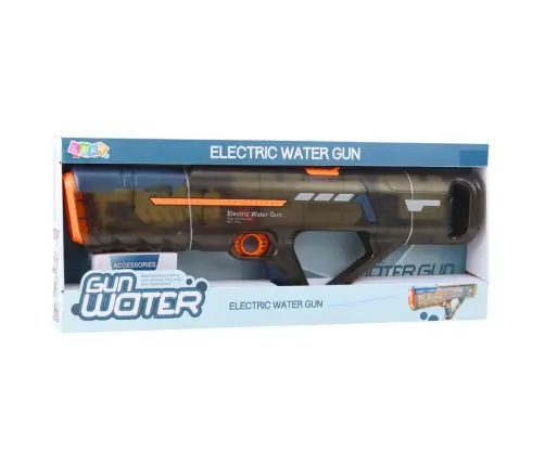 Electric Water Gun Rifle Rechargeable Transparent Black 55 cm