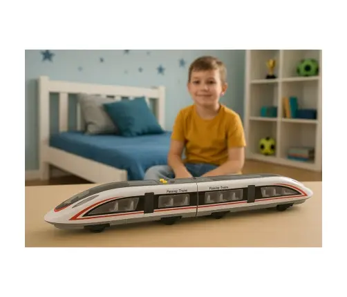 Express Passenger Train Opening Doors Lights Sounds