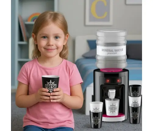 Toy Water Dispenser for Kids with Lights and Sounds Pink