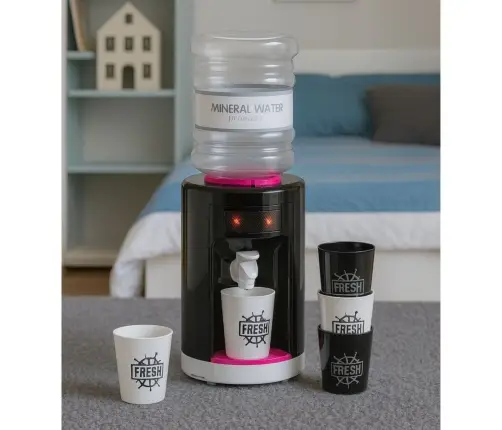 Toy Water Dispenser for Kids with Lights and Sounds Pink
