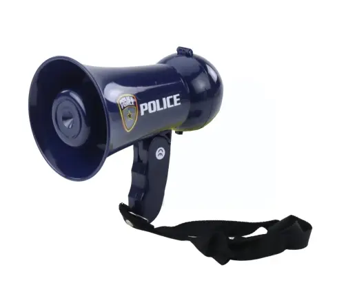 Interactive Police Megaphone Police Siren Sounds Lanyard