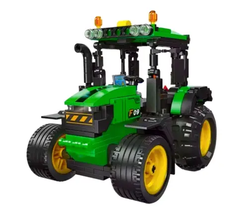 Construction Blocks Farm Tractor Agricultural Green 304 pcs.