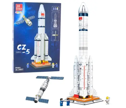 Construction Bricks Space Rocket Satellite CZ-5 1403 pcs.