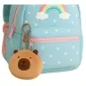 Plush Capybara Wallet Keychain for Kids Brown