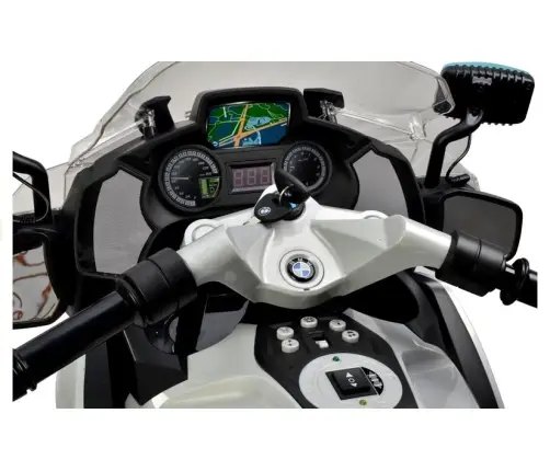 Bērnu elektriskais motocikls BMW Police Silver