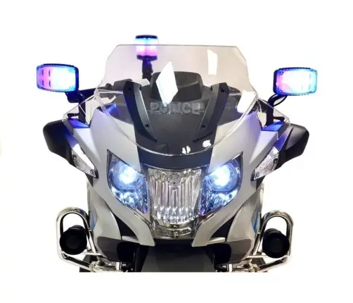 Bērnu elektriskais motocikls BMW Police Silver