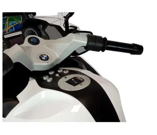Bērnu elektriskais motocikls BMW Police Motorcycle White