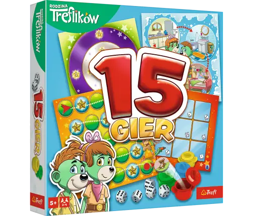 Board Game: 15 Games The Treflik Family Trefl 02823