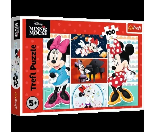 Puzzle 100 - Funny Minnie Disney Trefl 16517
