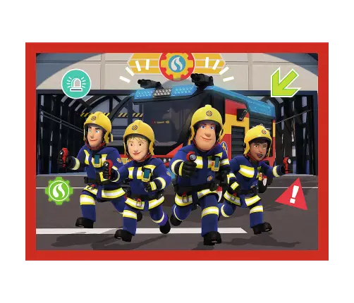 4-in-1 Puzzle - Adventures of Fireman Sam Trefl 34632 4-in-1 Puzzle - Adventures of Fireman Sam Trefl 34632