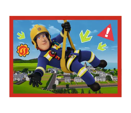 4-in-1 Puzzle - Adventures of Fireman Sam Trefl 34632 4-in-1 Puzzle - Adventures of Fireman Sam Trefl 34632