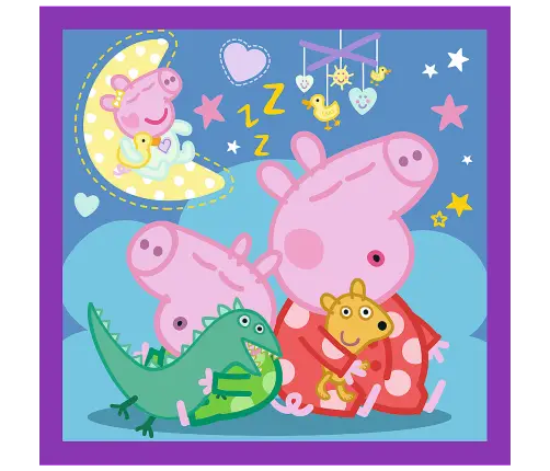 Puzzle - 3 in 1 - Peppa Pig's Habits Trefl 34893